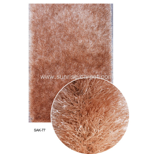 100% Polyester Thick Silk Yarn Carpet